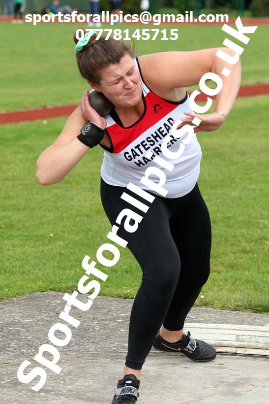 Shot Putt 02, NECAA Open Meeting, Morpeth, Sunday, March 23rd. David T. Hewitson/Sports for All Pics